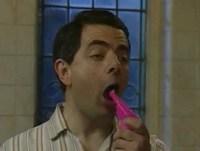 Getting ready for bed Mr. Bean