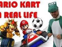 WTF? Real Life Mario Kart - Futebol
