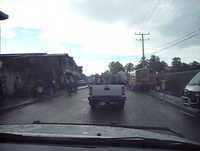 Driving through rural, Northern Haiti
