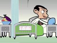Mr Bean - Pretends to be ill