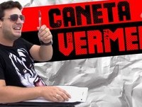 Caneta VERMEIA - Humor Concurseiro