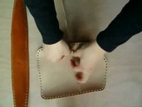 tutorial lavorazione cuoio: come creare una borsa o scarsella