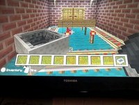 Minecraft total wipeout xbox360 edition, sweeper and dizzy dummie