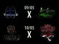 Campeonato Candango de Futebol Americano 2015 - Jogos dos dias 09 e 10 de maio/2015