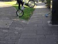 Guy fails trial bike