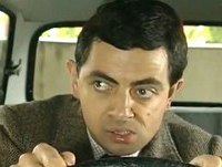 Mr. Bean - Ramming His Car out of the Car Park