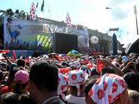 MANAUS CIDADE-SEDE DA COPA - REAÇÃO DA TORCIDA MANAUARA