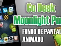Go Desk Moonlight Pond - FONDO ANIMADO AL ESTILO ANDROID