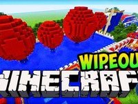 Minecraft Wipeout - TOTAL WIPEOUT (PARKOUR CHALLENGE)! - Minecraft!