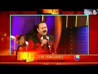 Clasificación de Luis Fernández en Ídolos de la canción en Sábado Gigante 13/09/2014