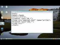 HTML frames o subdividir página en ventanas- 6 -crear una pagina web con el bloc de notas HTML