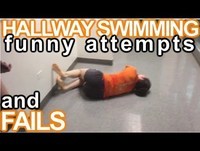 Hallway Swimming Original - Funniest Attempts and Hallway Swimming Fails 2013 [HQ]