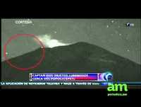 Captan supuesto ovni en el Popocatépetl