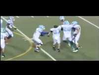 Jogador acerta chute inacreditável no futebol americano