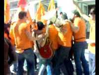 Arruada de Manuela Ferreira Leite no Chiado