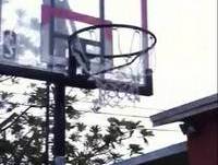 Fat Kid Tries To Dunk...But Fails