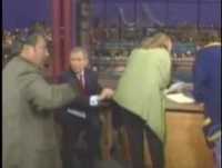 george bush is funny video BLOOPERS!