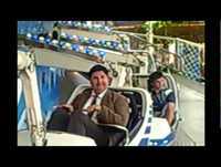 mr bean imitator op de kermis