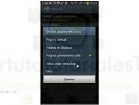 Principiantes :Establecer una web como página de inicio en  Smartphone o Tablet Android