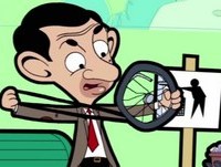 Mr Bean - Catapults Ball On To The Roof