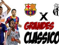 Grandes Clássicos - Barcelona x Santos // Aprendemos a jogar futebol!
