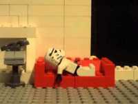 LEGO mr bean in Death star trailer