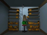 Mr. Bean has a bright idea