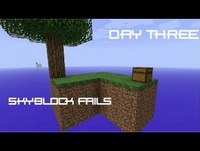Minecraft Skyblock Fails -3- CobbleStone Fun