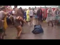 Crazy Rave Worm Dance On Mud