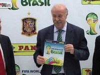 Del Bosque presenta los cromos de Brasil 2014