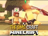 Minecraft: The Sims Craft Ep.88 - Futebol na Praia Entre Familia !!