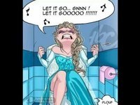 FR0ZEN (Parodia de la versión en español Sueltalo) - Elsa no puede ir al Baño