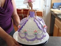 Barbie Doll Cake How to decorate a Barbie Doll/Princess Cake with icing