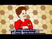 Dilma e a MP do futebol - Charge Animada
