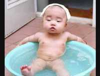 Bebes em grandes risadas