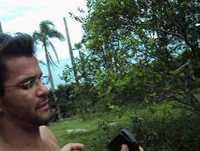 Caminhada para a praia da sepultura