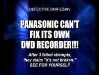 Panasonic Fails to Repair It's Own DVD Recorder