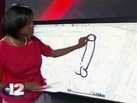 Jornalista desenha pênis sem querer durante tele jornal - Vídeo Viral HD