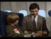 Mr Bean no avião