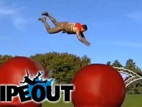 Huge front flip and faceplant! | Fails | Wipeout UK