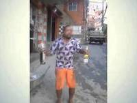 Um bêbado muito louco...