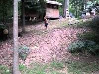 Zip line ice bucket challenge