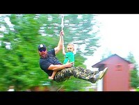 ZIP LINING WITH KIDS!