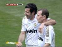 Golazo! Luis FIGO (Real Madrid Legends) vs Manchester United Legends