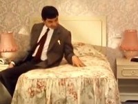 Mr. Bean - Trying Out His Bed