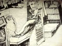 ZAP Don Donahue underground APEX comix art.  Ink drawing.