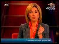 Clara de Sousa a Rir em Directo no Jornal da Noite