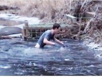 Lake Ice Running Fails || Funny Icebreakers