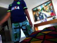 Brincando com meu amigo de escola de futebol muito legal