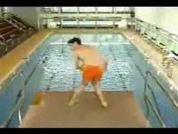 Mr. Bean goes to the swimming pool